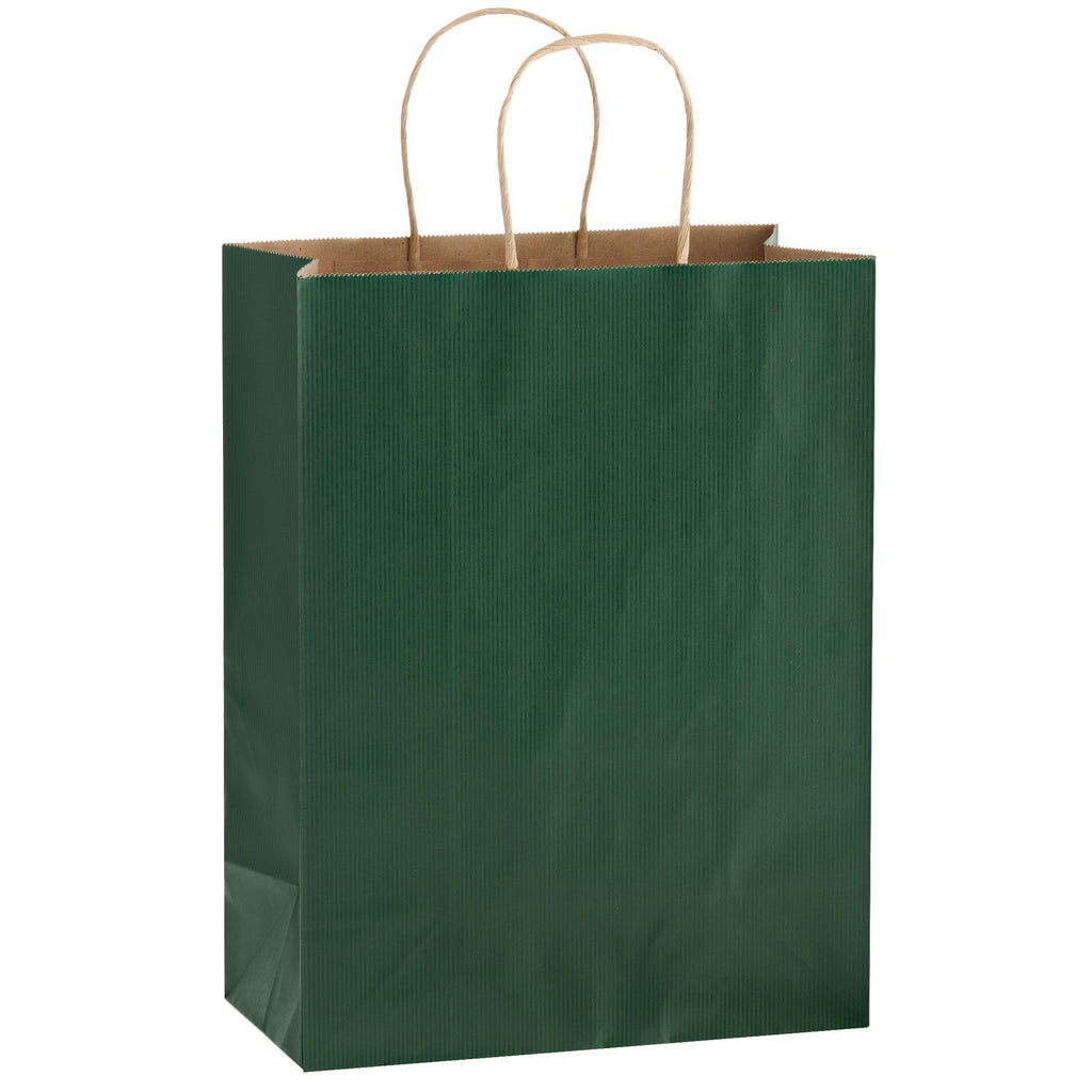 Matte Color Paper Shopper Tote Bag (10"x5"x13")
