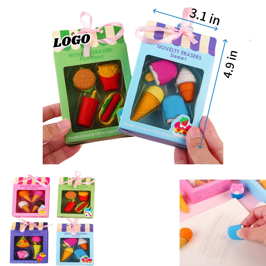 Dessert Themed Eraser Set