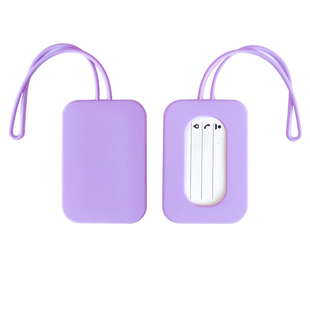 Silicone Luggage Tag with Name ID Card