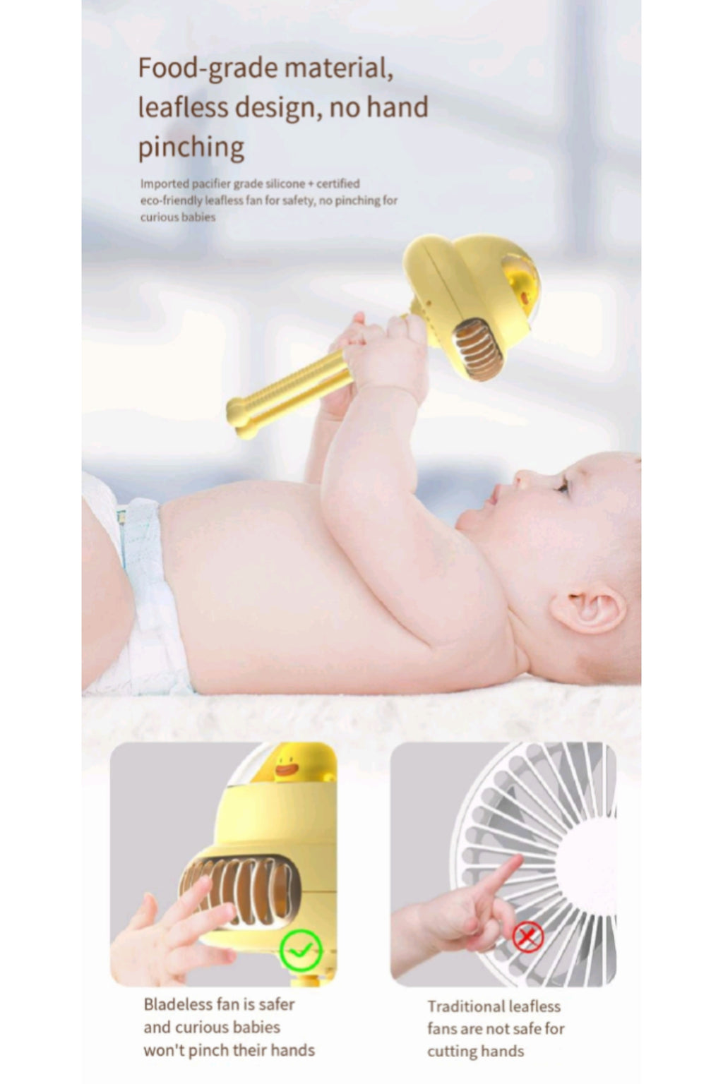 Baby Bladeless Transformable Stand Fan