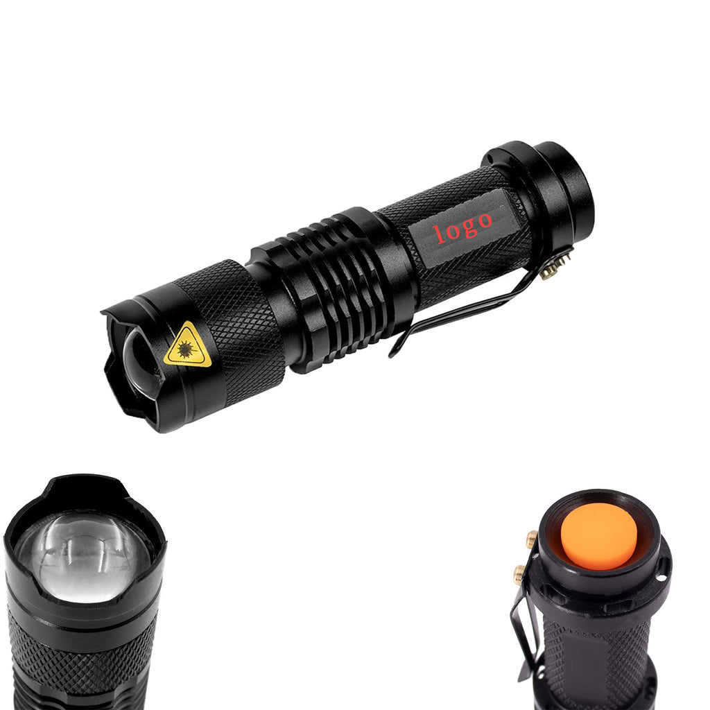 Mini Outdoor Strong Light Telescopic Flashlight