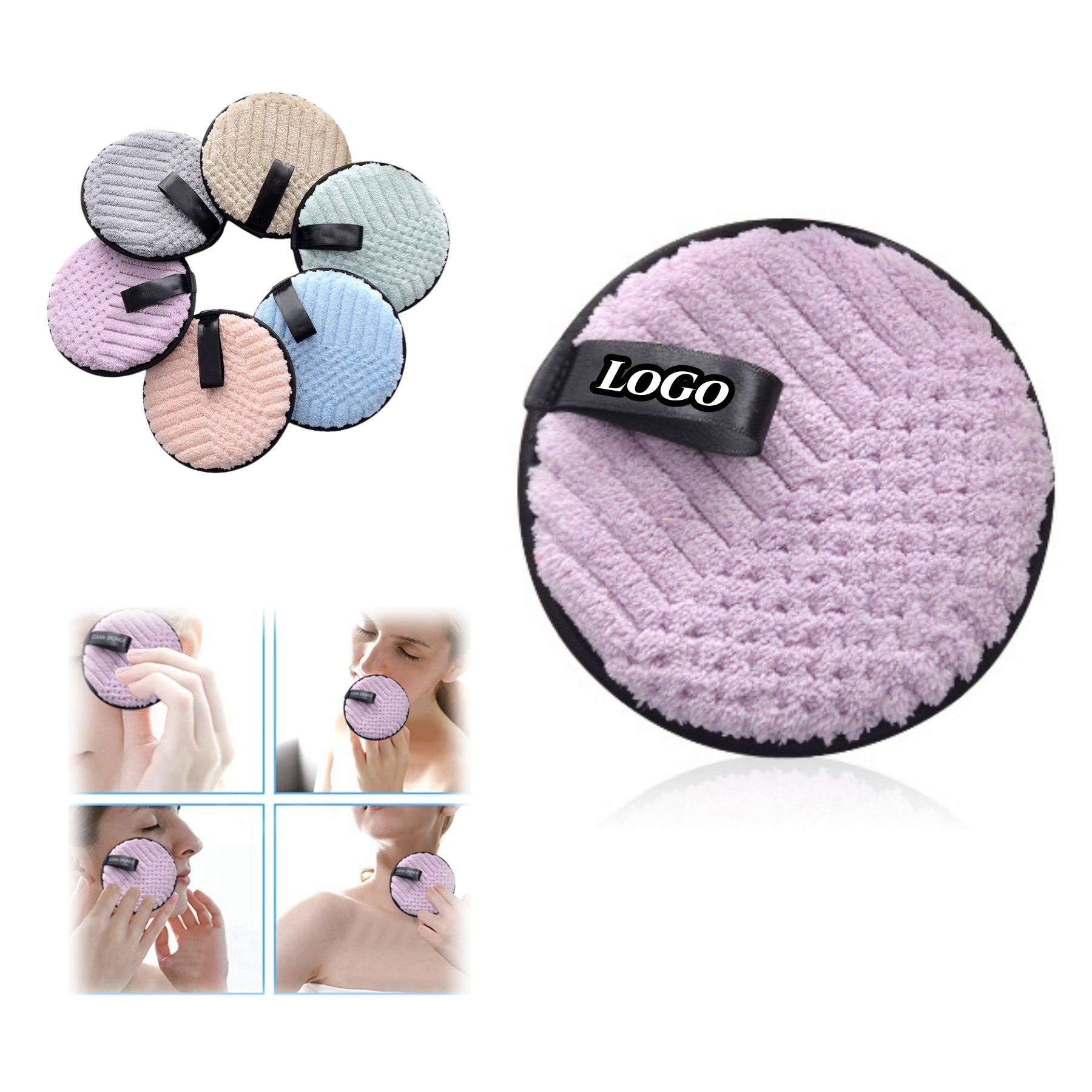 Round Makeup Remover Puff