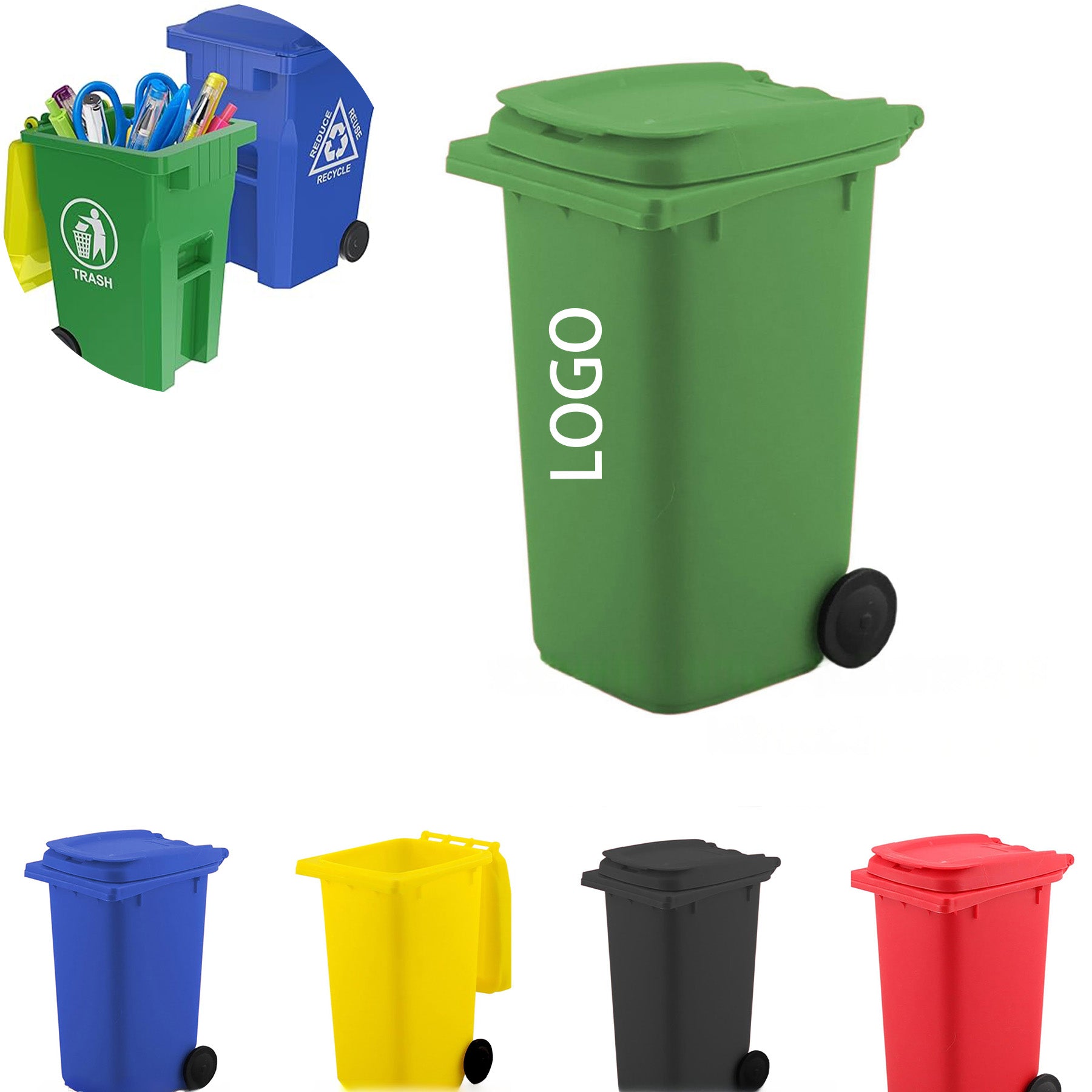 Mini Garbage Trash Pen Holder For Desk