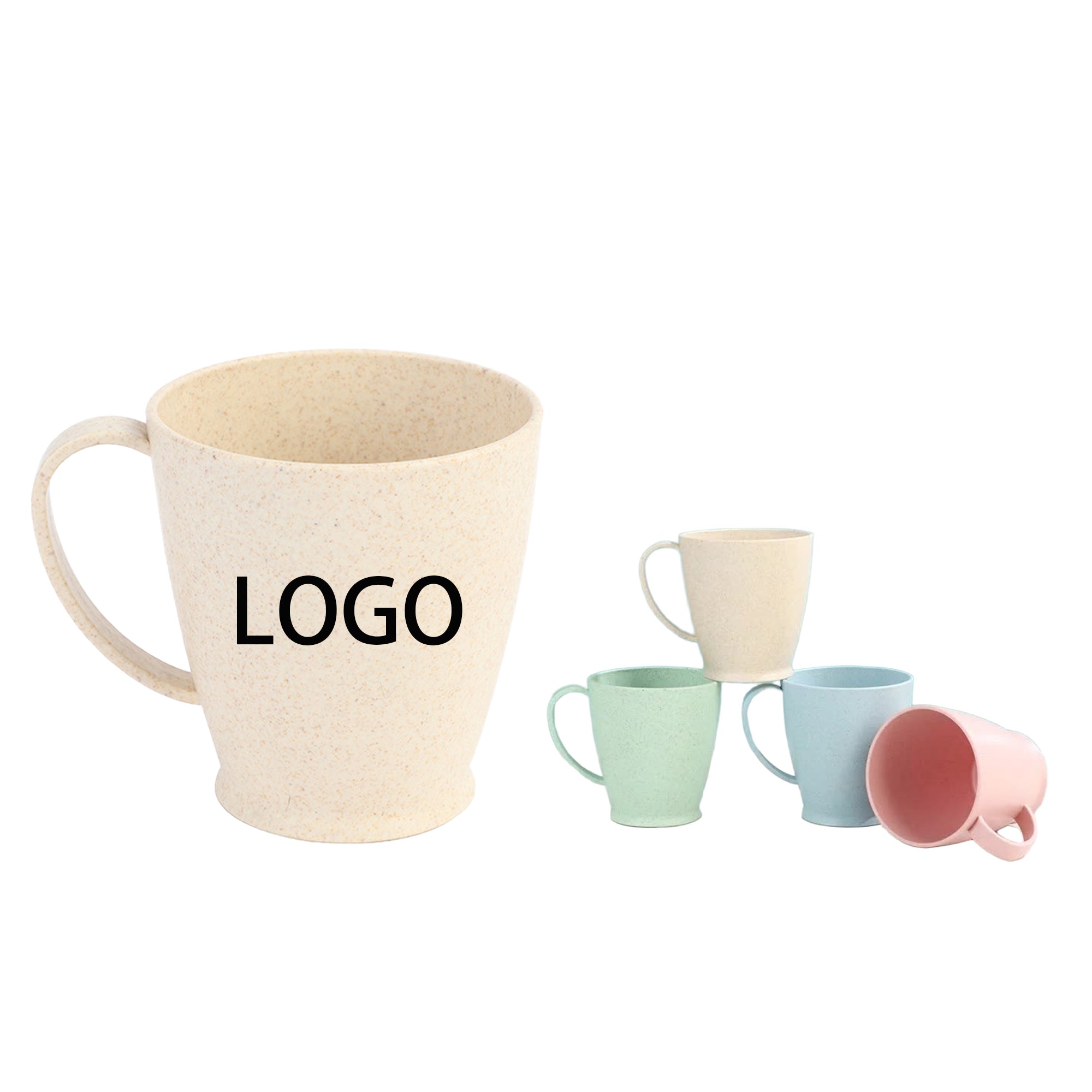 Wheat Straw Cup - Creative Handle Mouthwash Cup