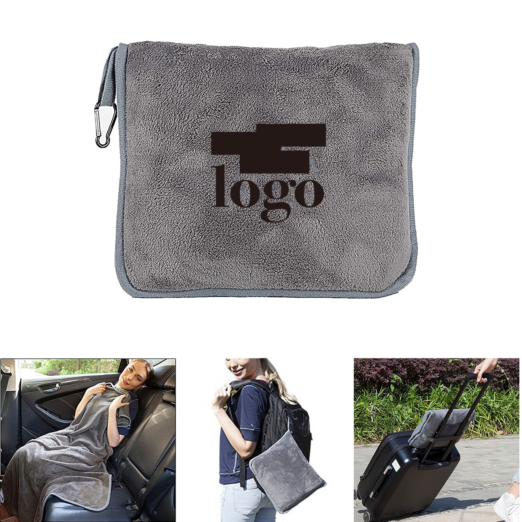 2 in 1 Travel Blanket Pillow