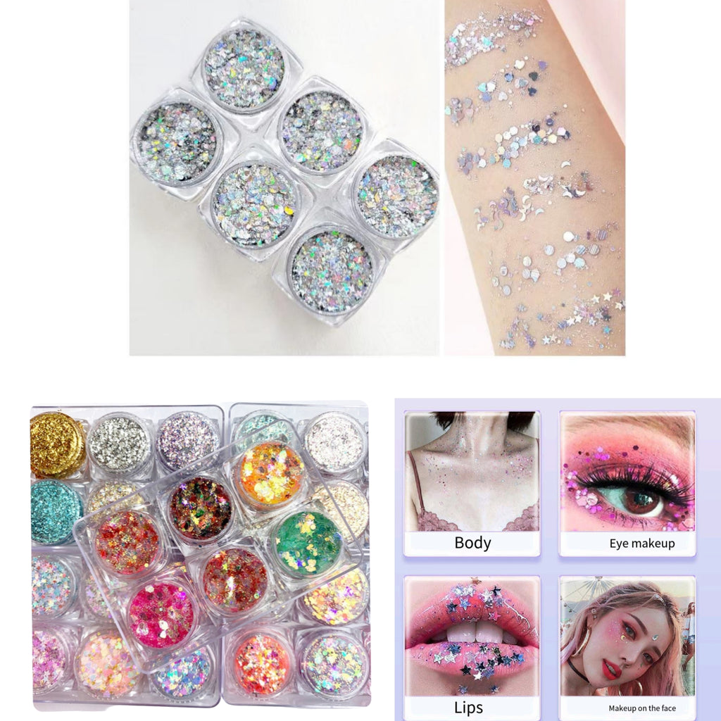 No Glue Kids Body Glitter Gel Biodegradable For Stage Dance