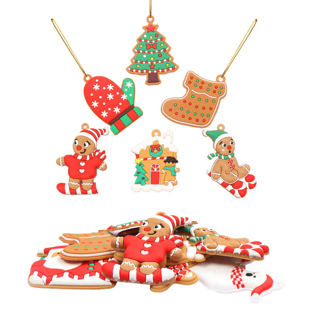 12Pcs Gingerbread Man Ornaments