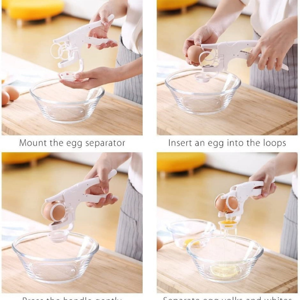 Handheld Egg Cracker and Separator