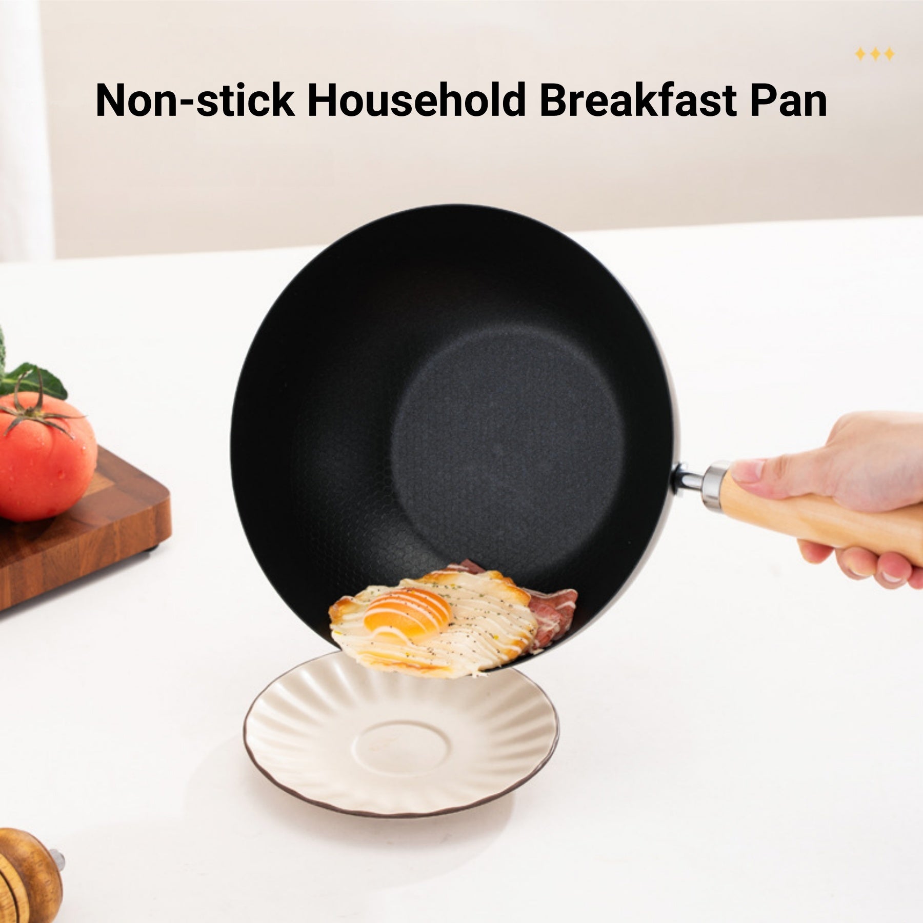 Thickened Stainless Steel Wok