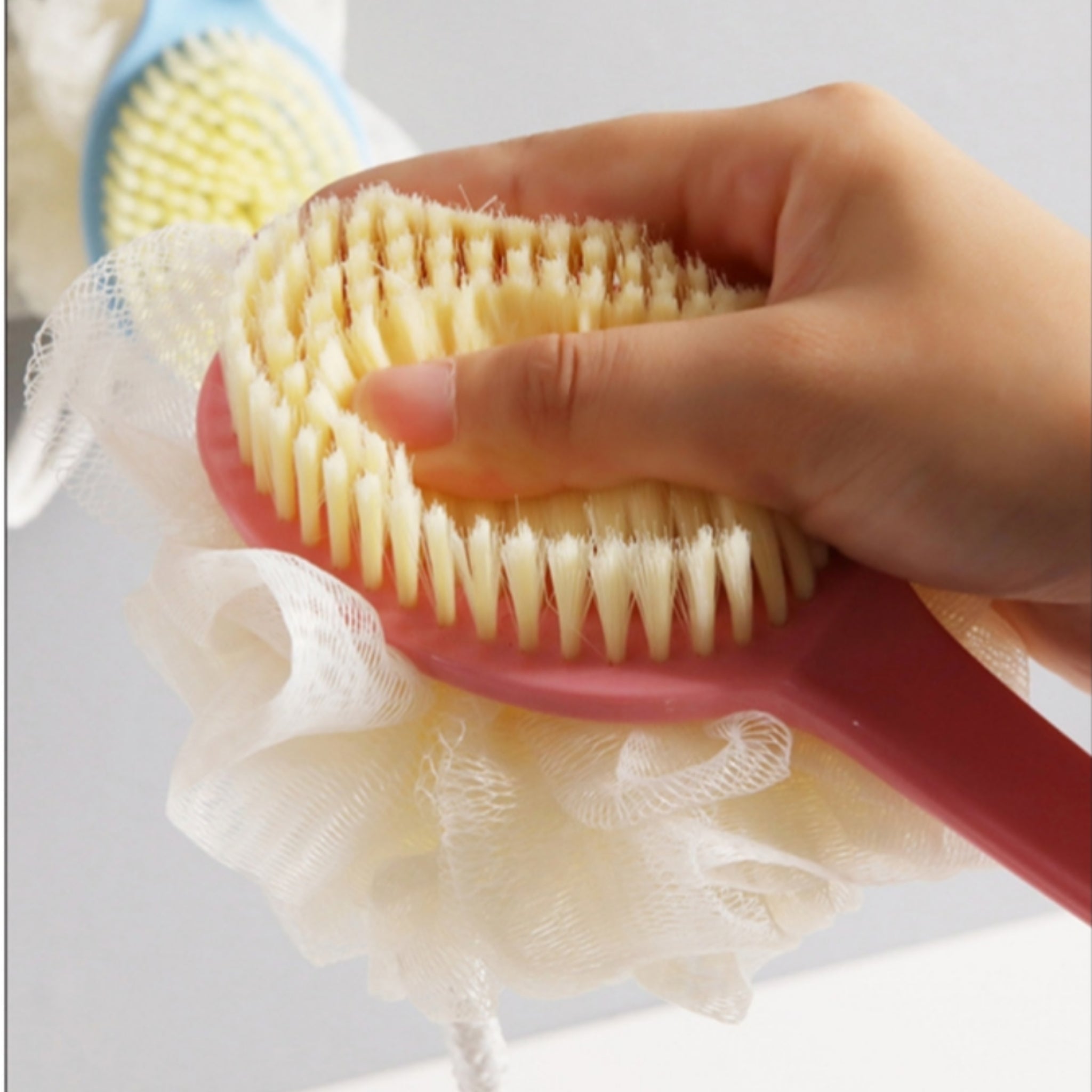 Dual Sided Long Handle Back Scrubber