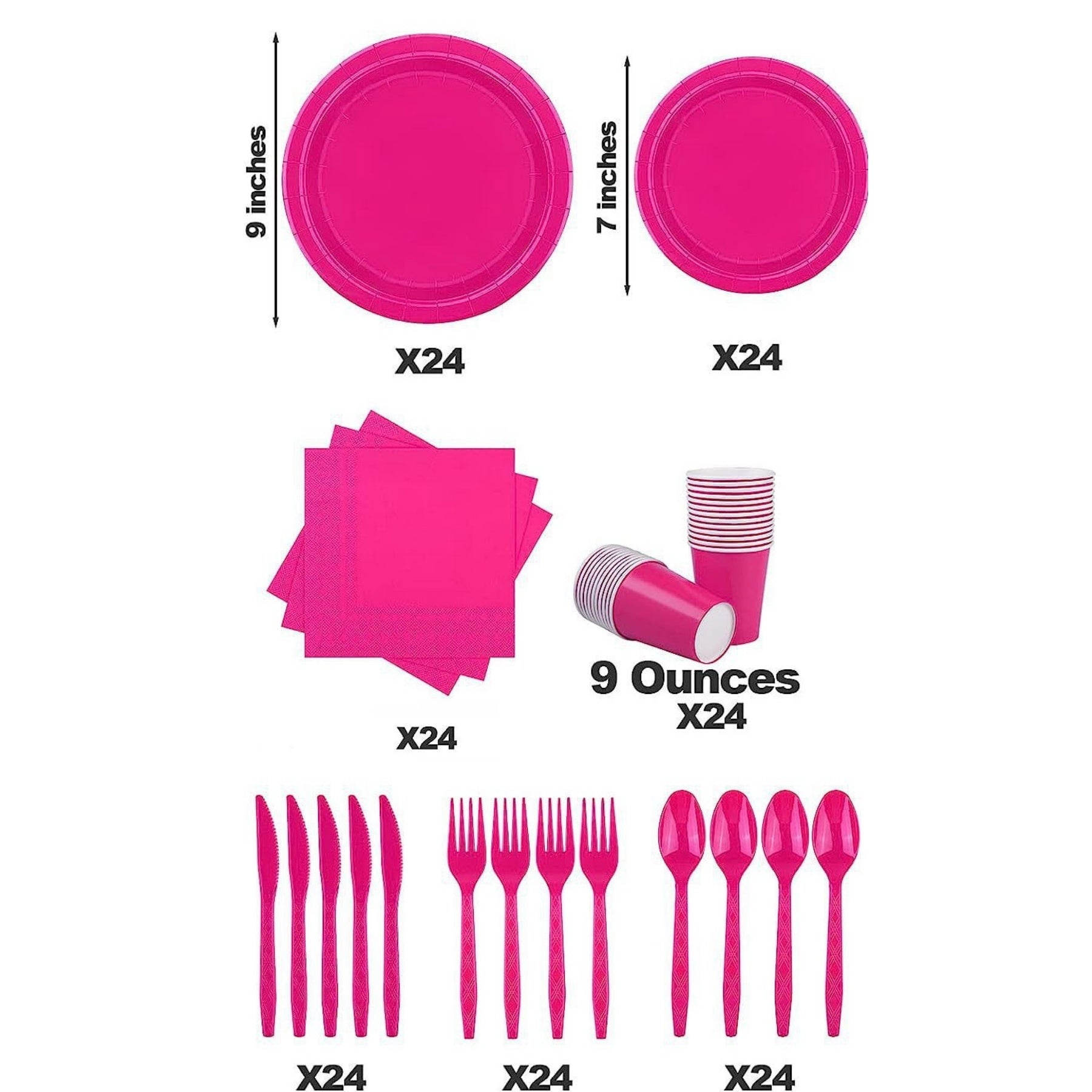 Disposable Paper Tableware Set