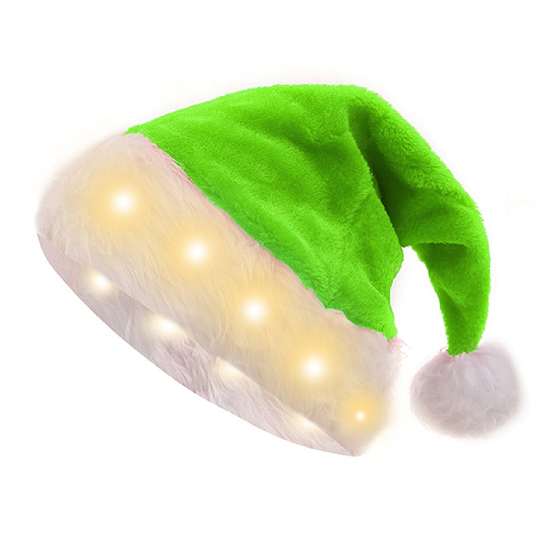 Led Glowing Plush Christmas Hat