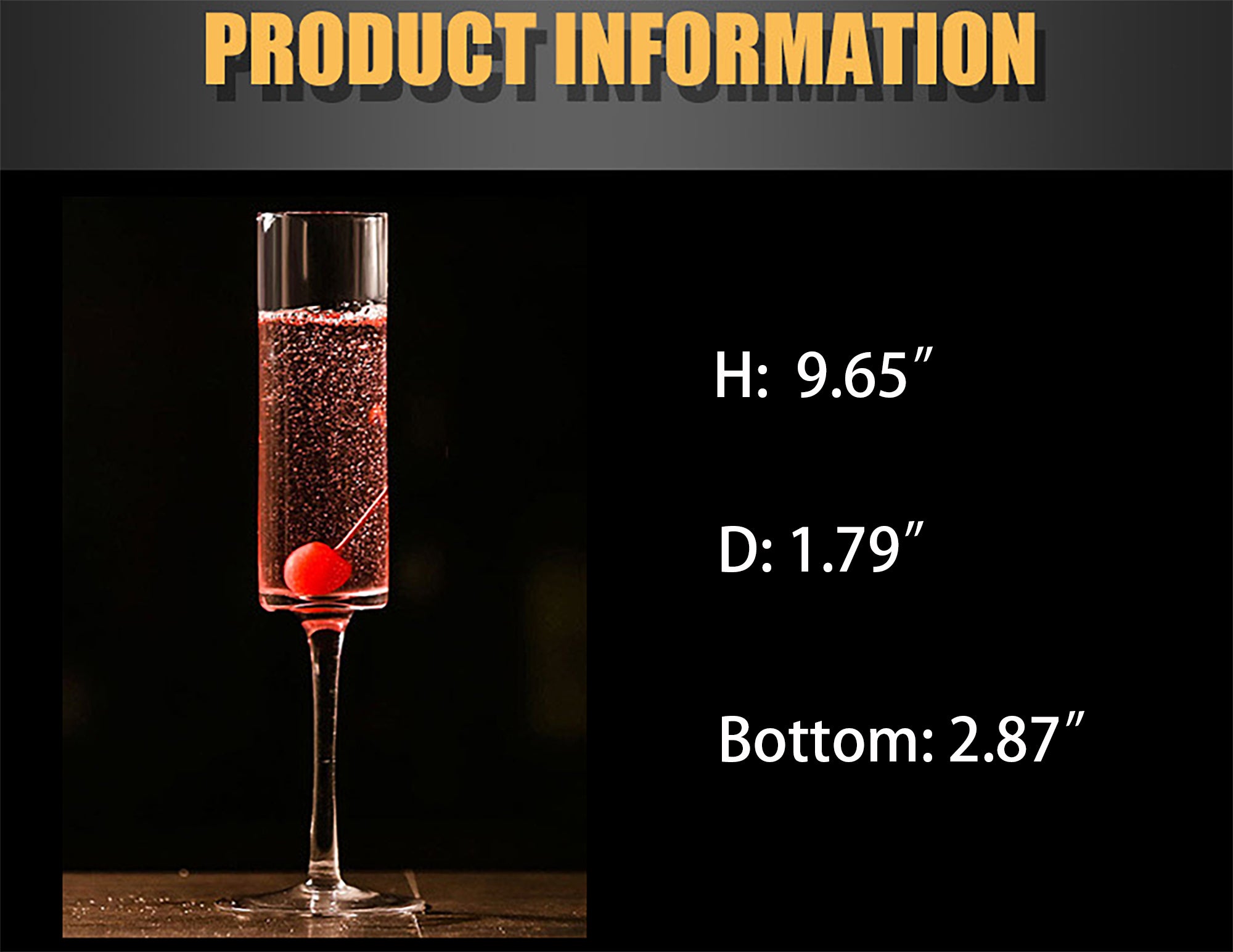 205ml Champagne Flute Glasses