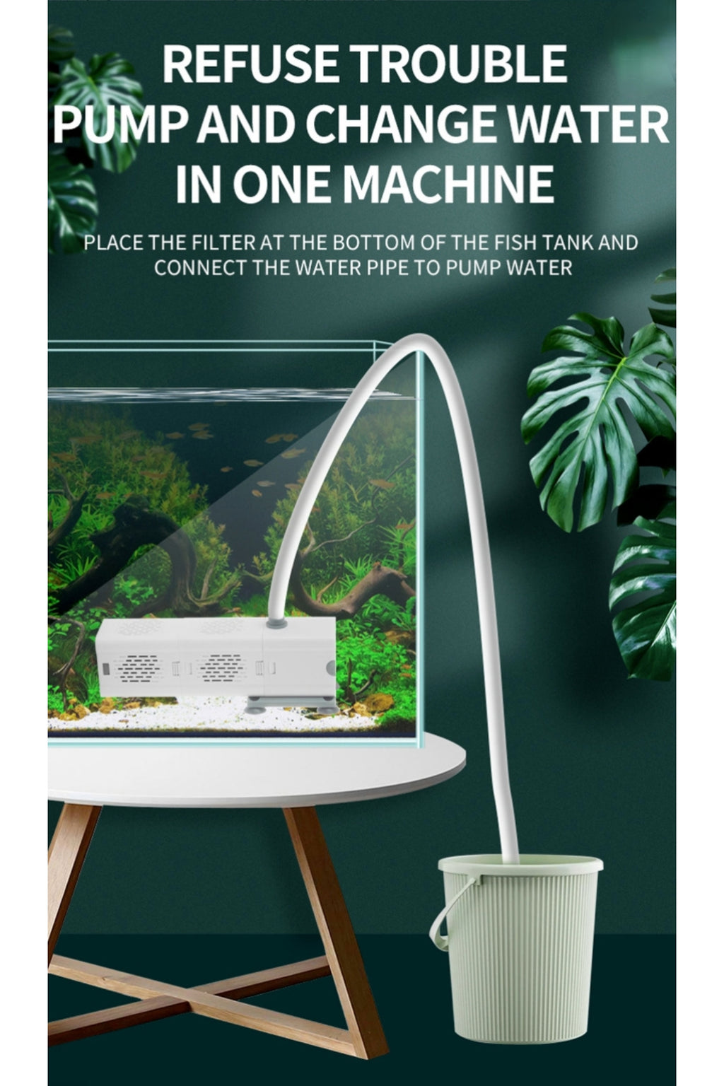 Ultra Quiet Submersible Aquarium Filter Internal Circulation