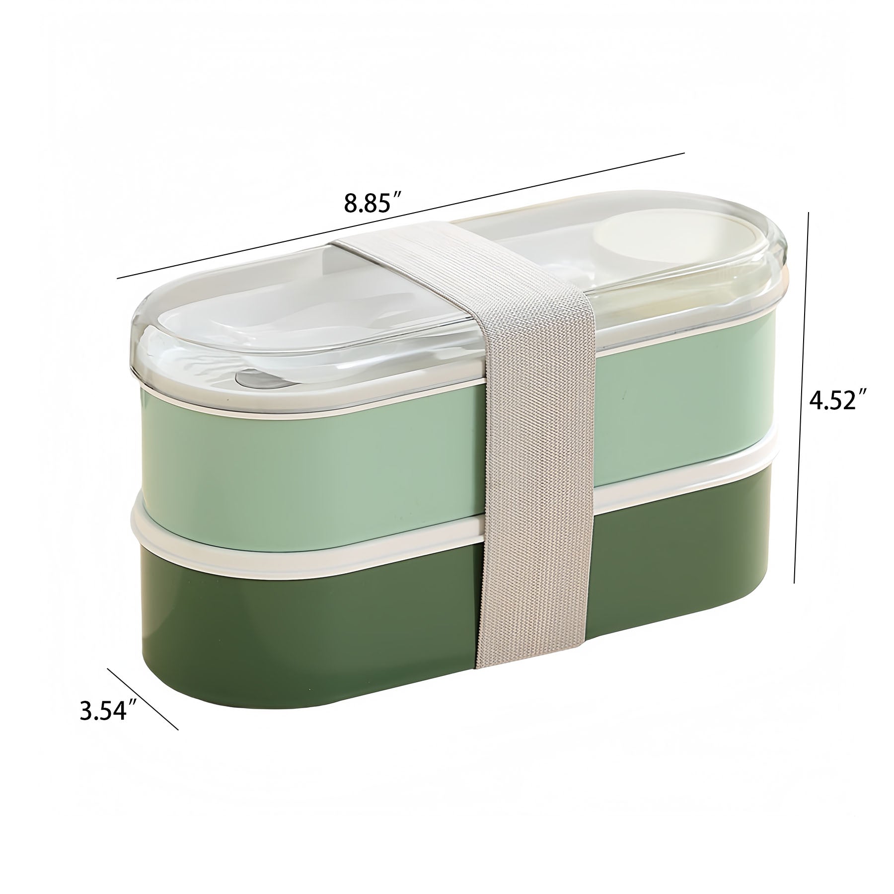Lunch Box With Spoon Fork Set