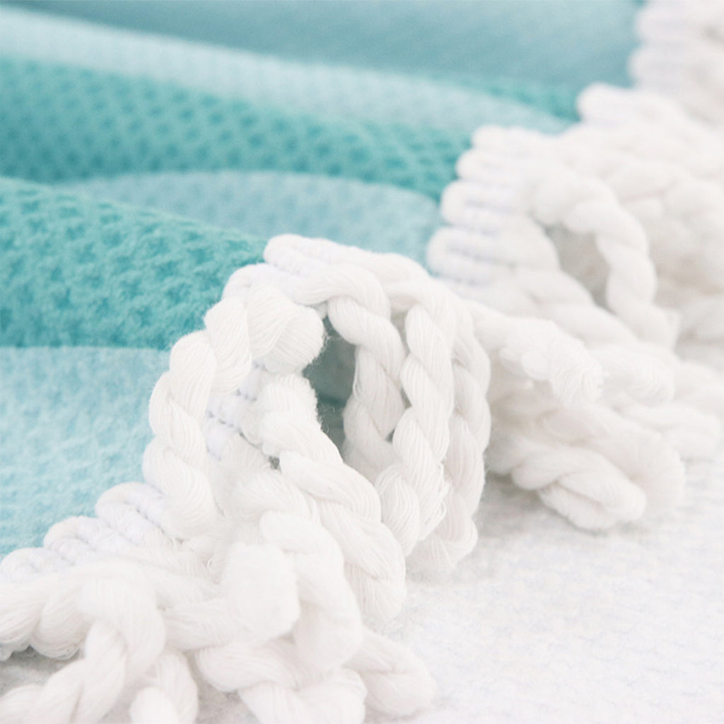 Customizable Pattern Round Beach Towel With Tassels