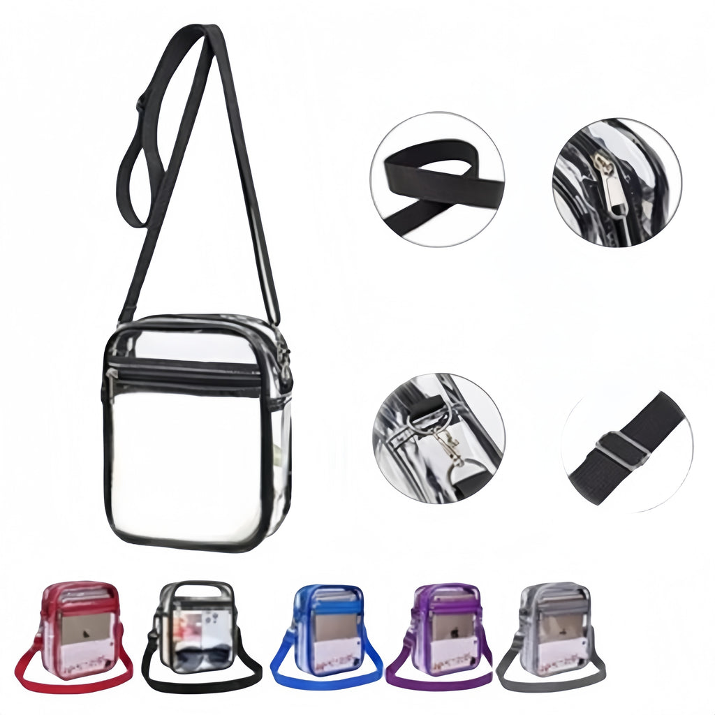 Transparent PVC Crossbody Purse