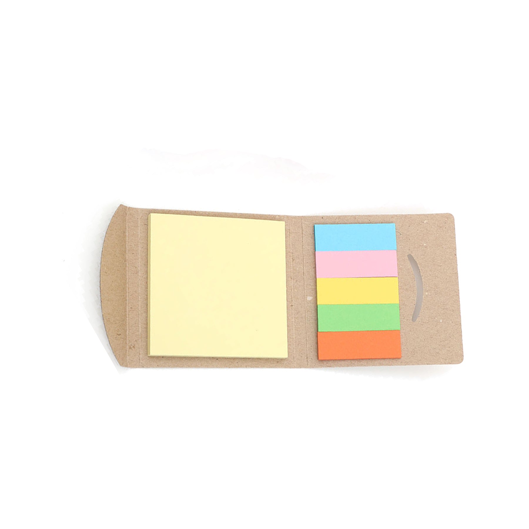 Kraft Paper-Covered Colorful Sticky Note Set
