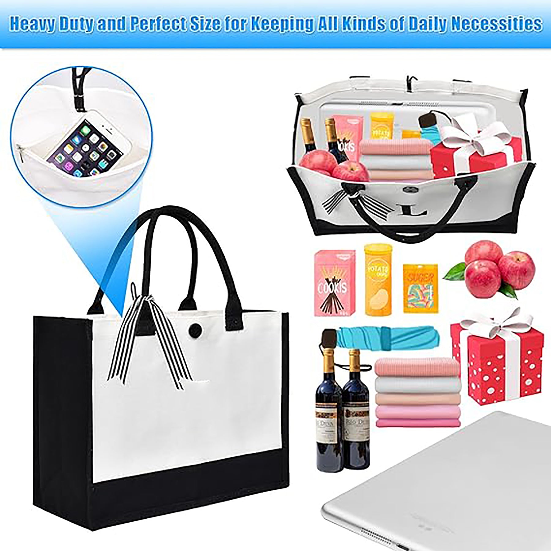 Personalized Canvas Tote Bag