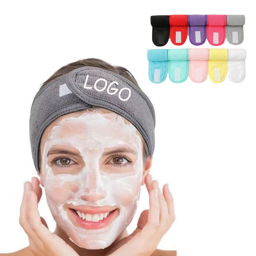 Soft Face Washing Velcro Headband