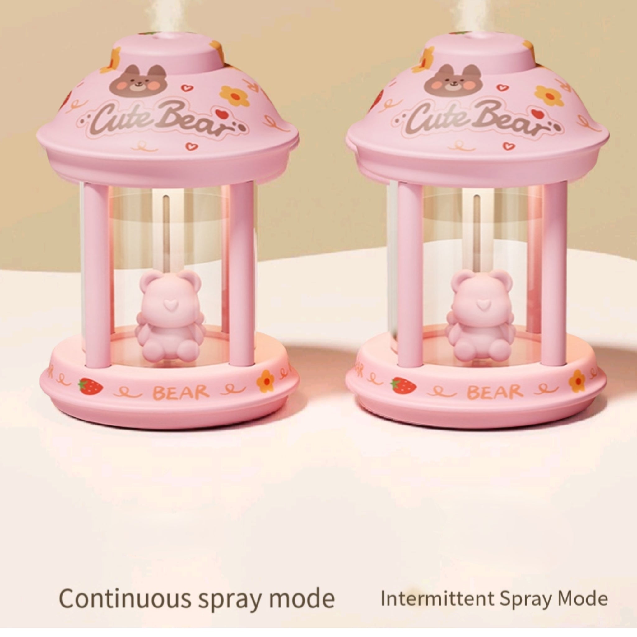 Animal Shape USB Mini Humidifier Night Light Desktop