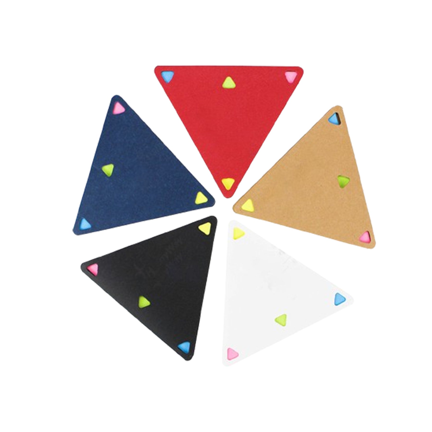 Triangular Multicolor Post-It Notes
