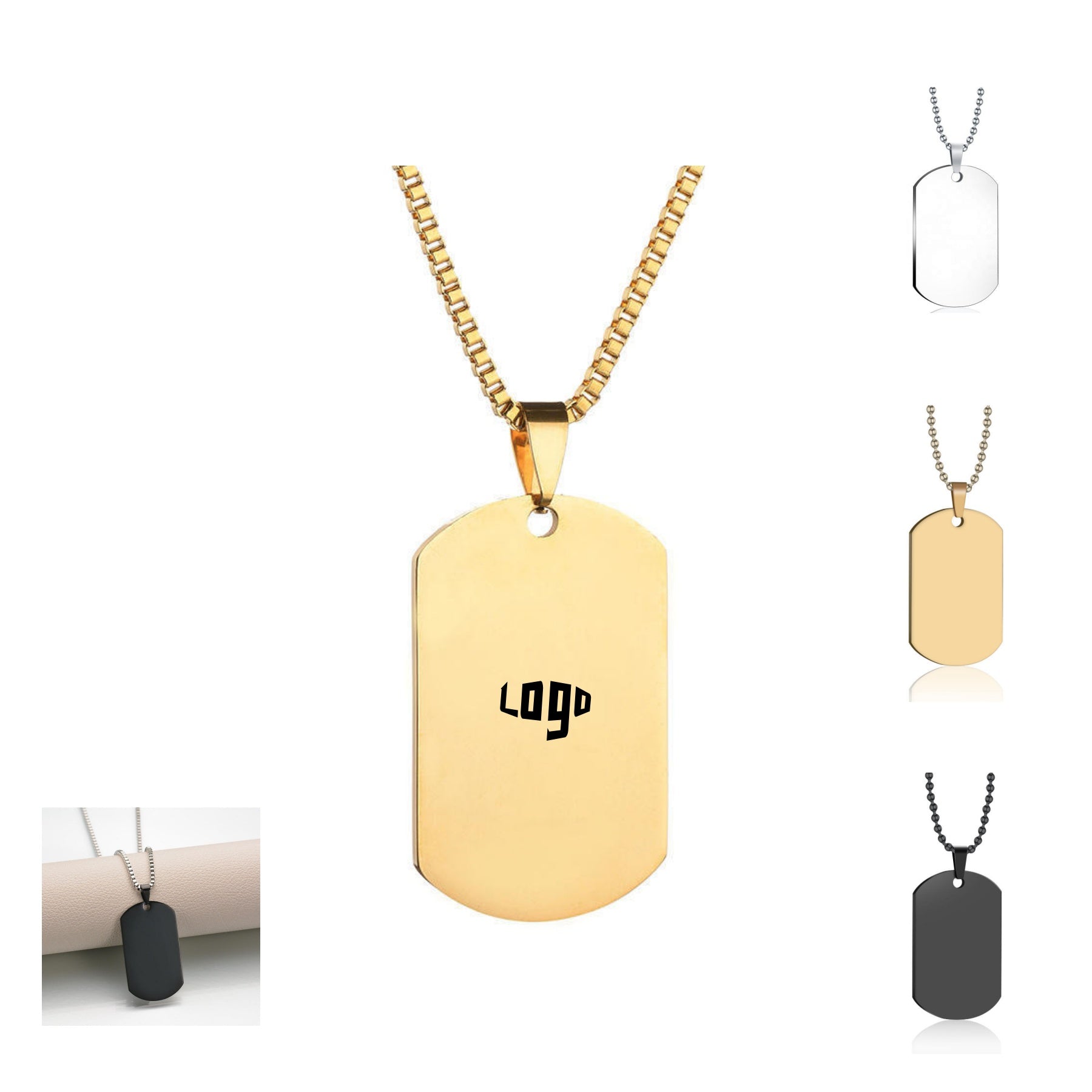 Personalized Military Tags Necklace