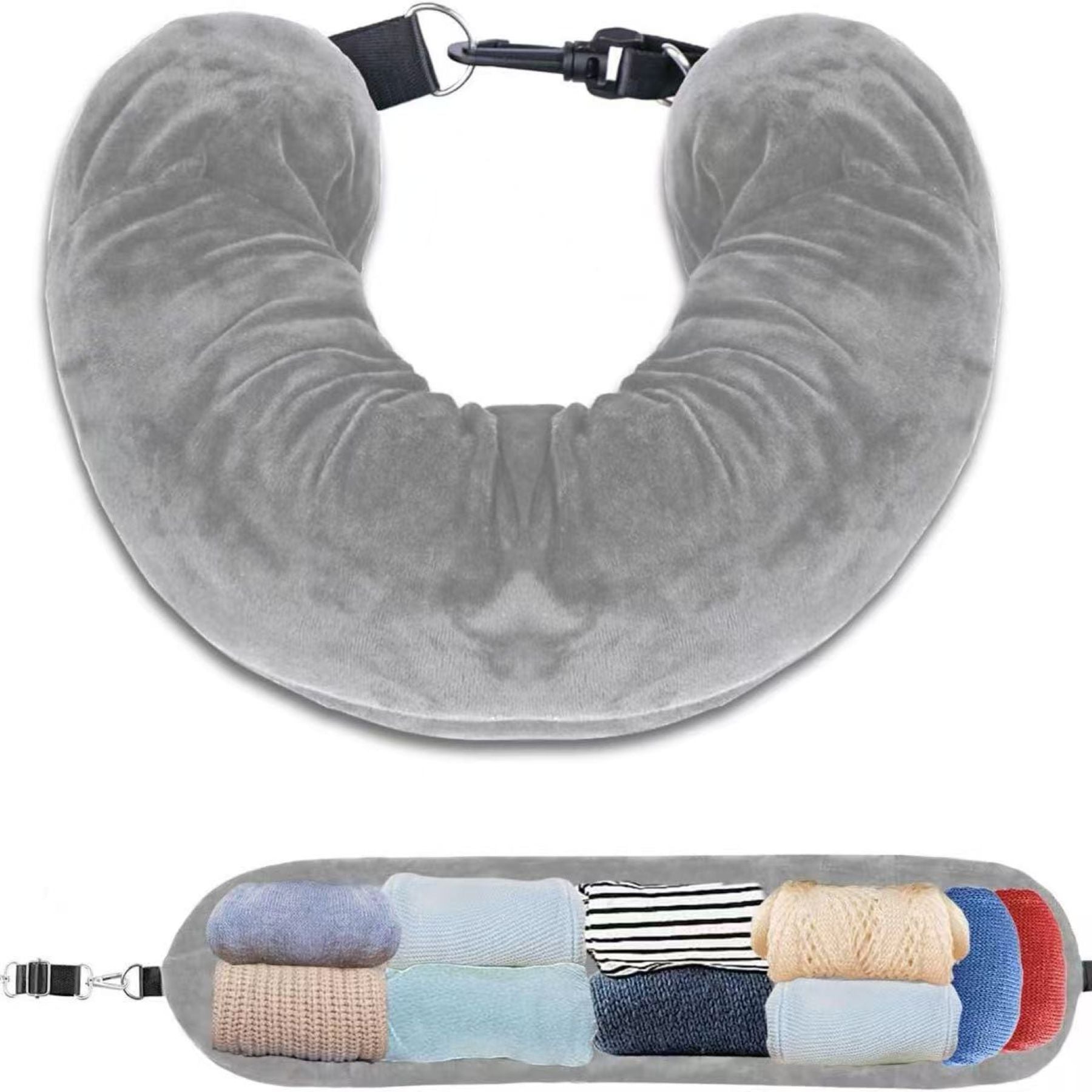 Travel Headrest Storage Bag