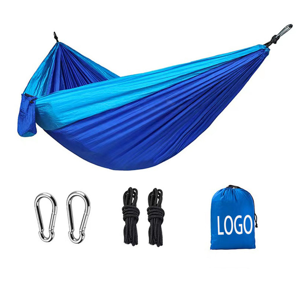 Outdoor Hammock Double Anti - Rollover Color Blocking
