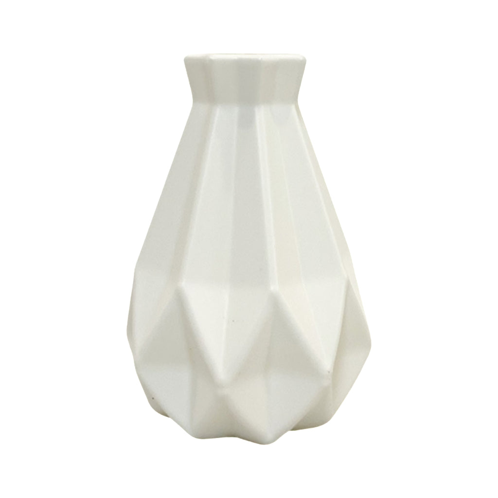 Scandinavian Ceramic Look Plastic Vase Moody Tones Decor