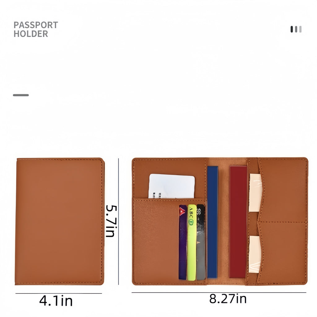 PU Leather Passport Holder