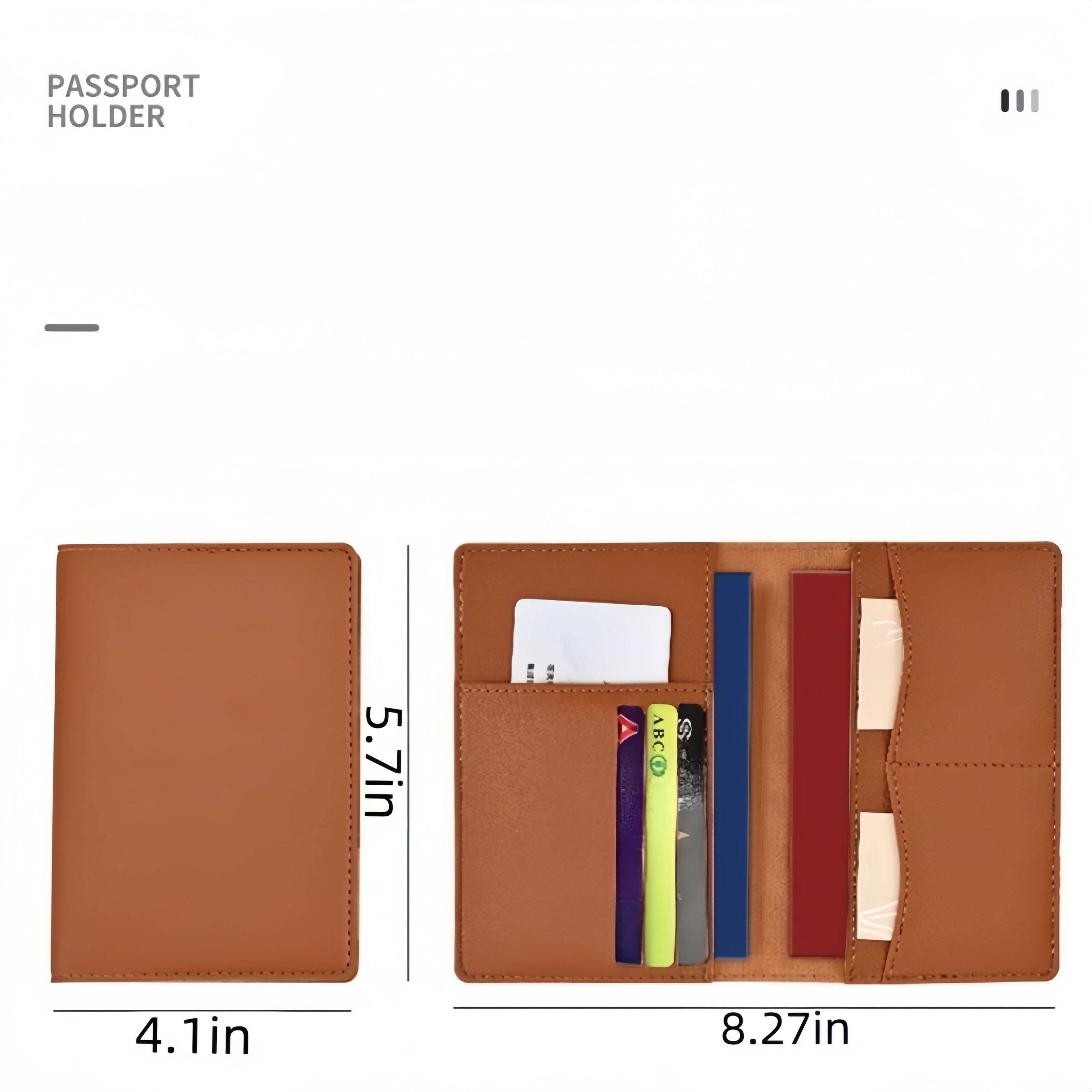 PU Leather Passport Holder