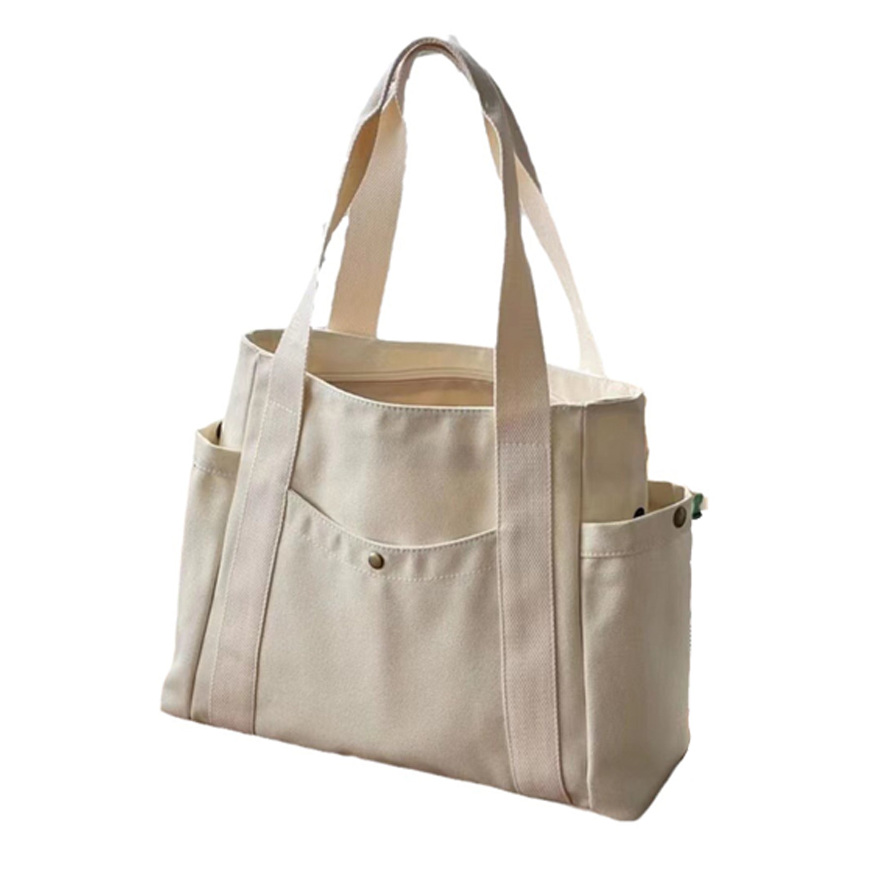 Multi Compartment Canvas Women Tote Bag