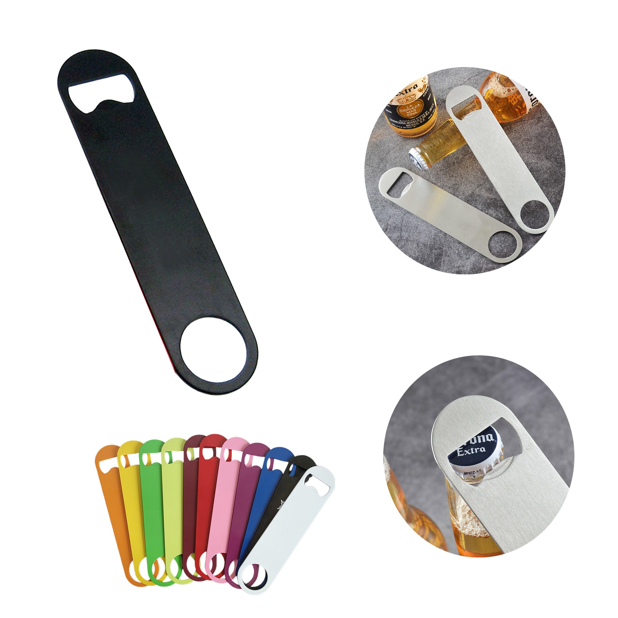Metal Colored Bar Beer Bottle Opener - Cap Remover Tool