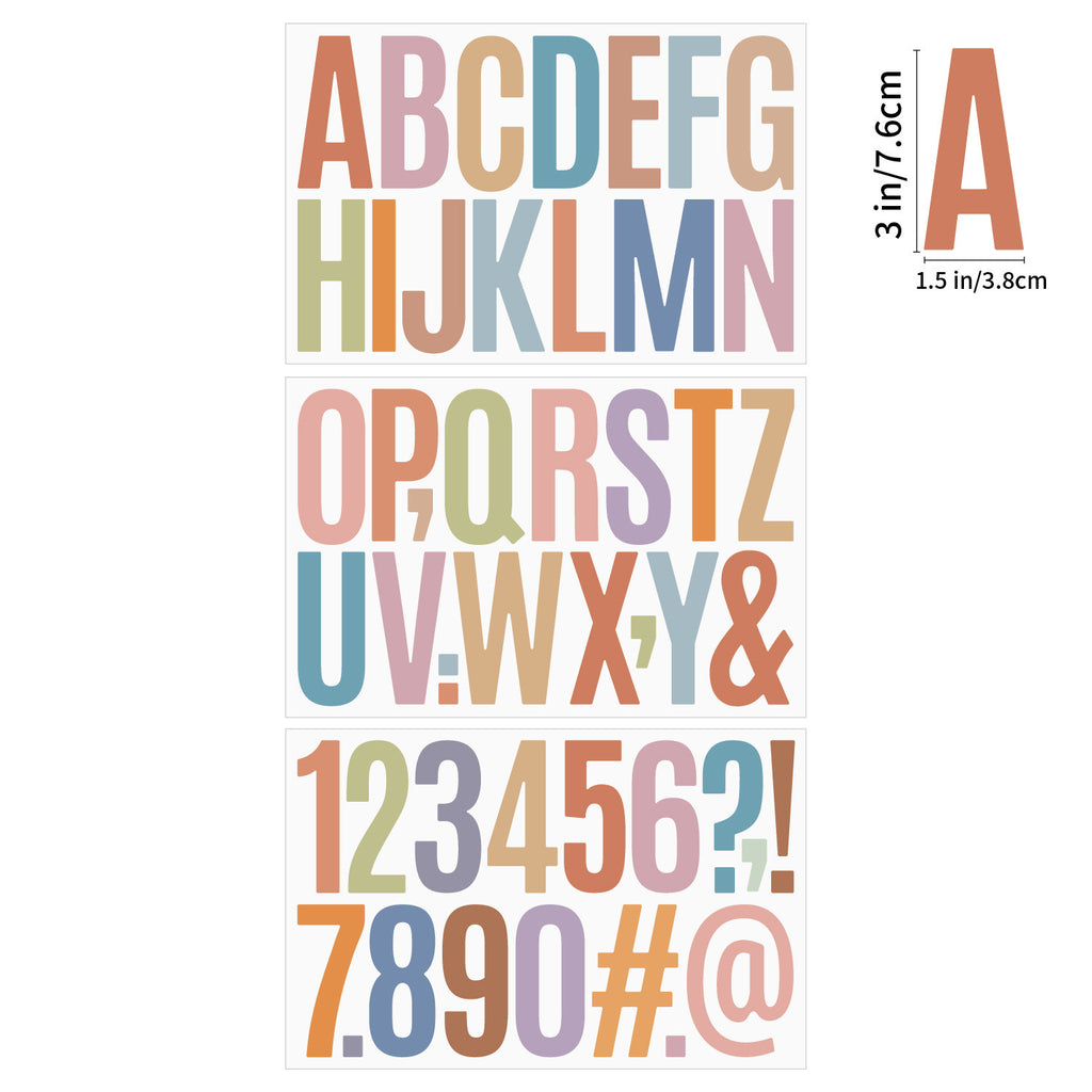 3" Letter Sticker