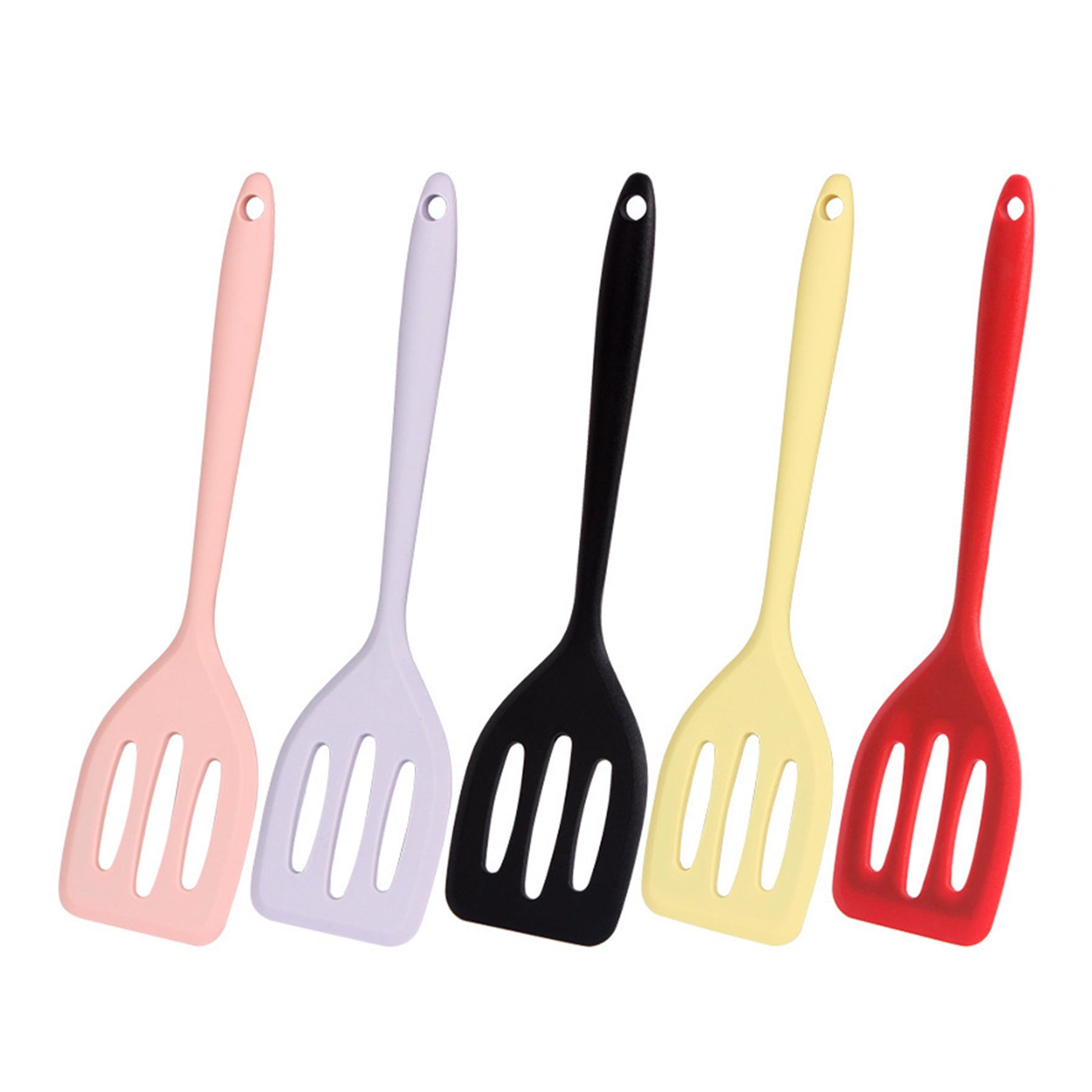 Small Silicone Slotted Silicone Spatula