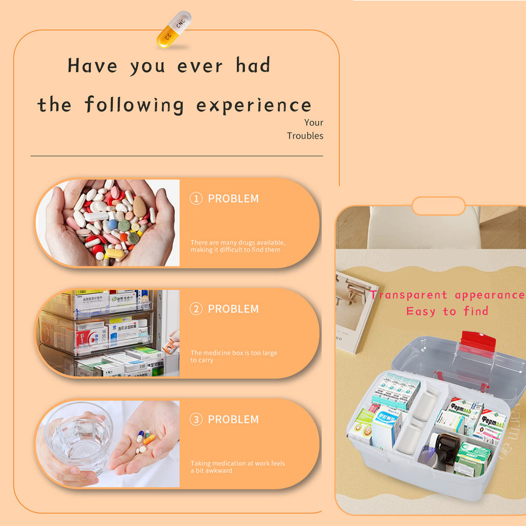 Transparent First Aid Box