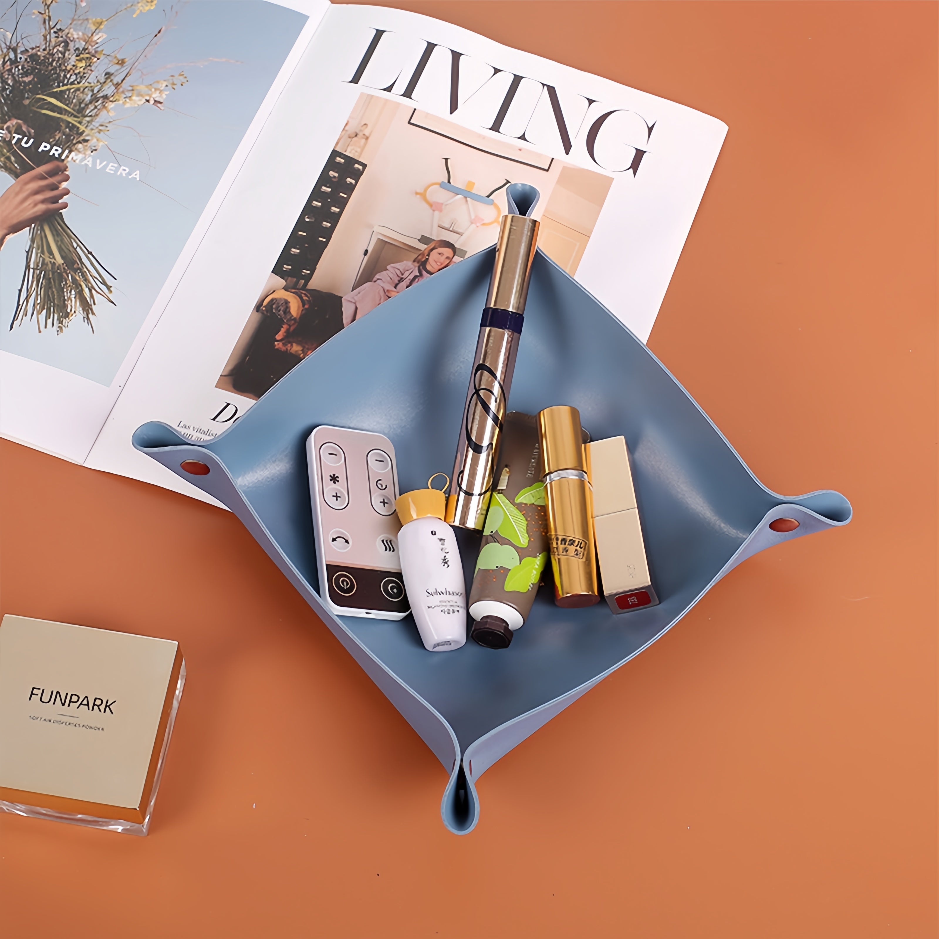 Desktop Leather Tray
