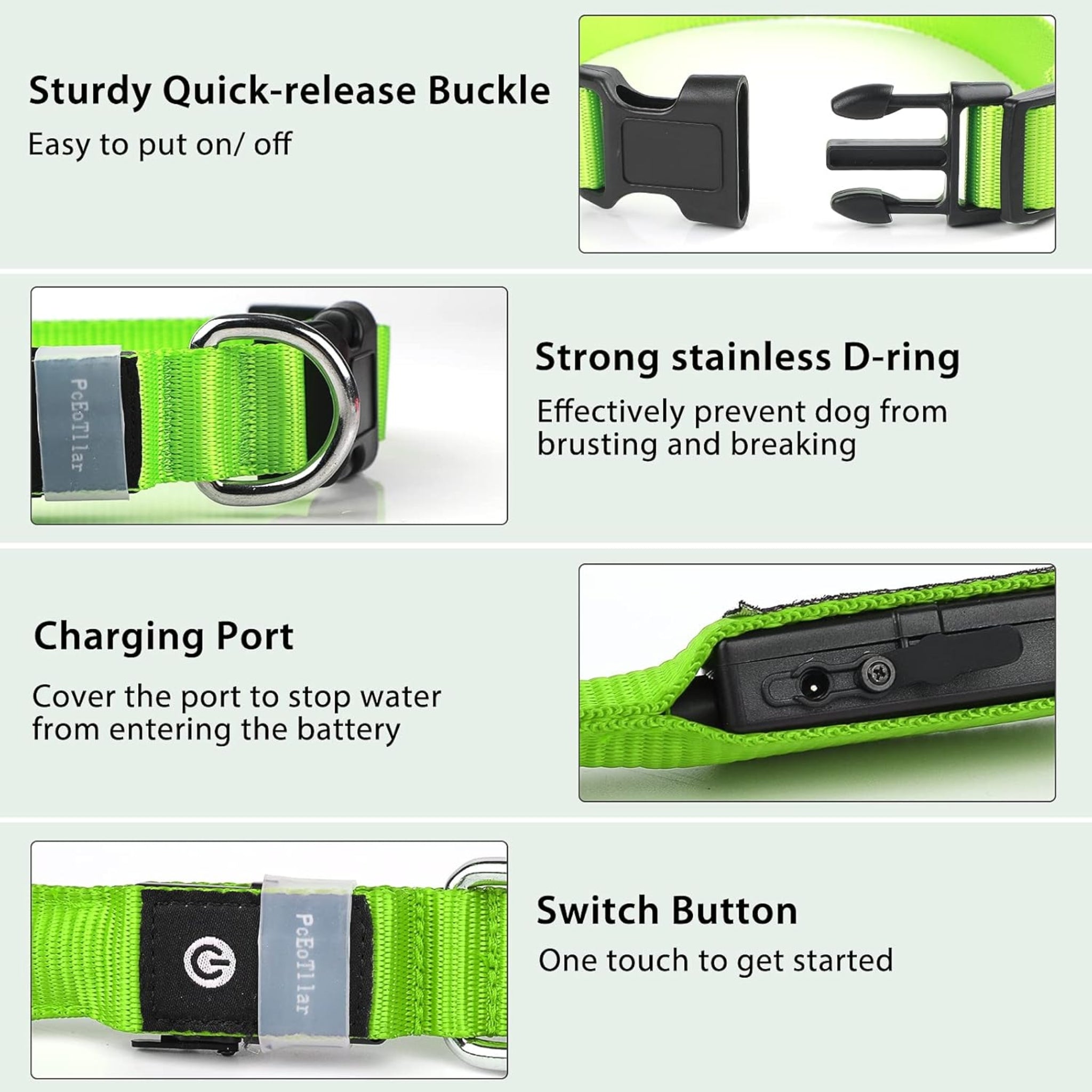 Rechargeable LED Pet Collar