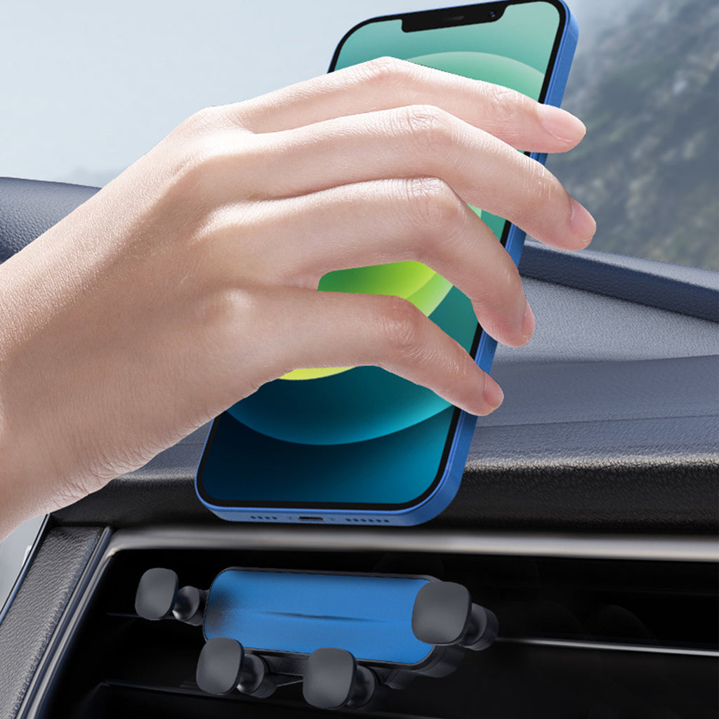 Sand Blasting Process Car Air Vent Stand Phone Holder