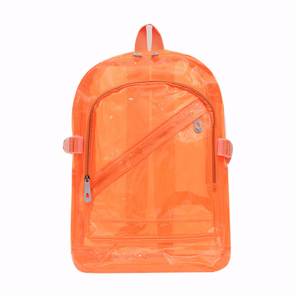 PVC Transparent Plastic Large Capacity Daily Backpack