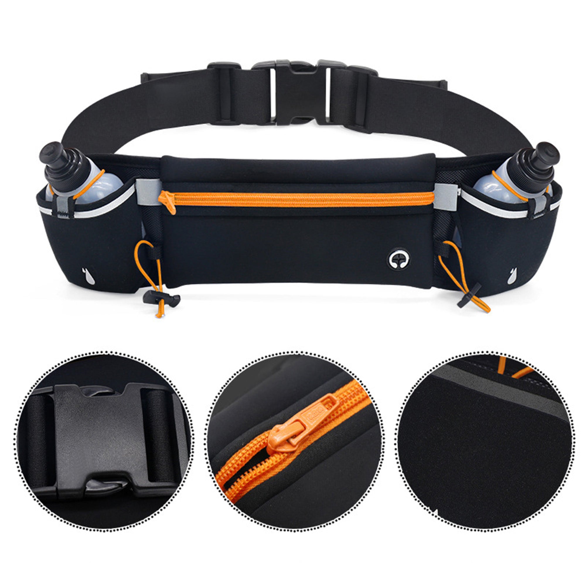Running Belt with Water Bottles Hydration Belt