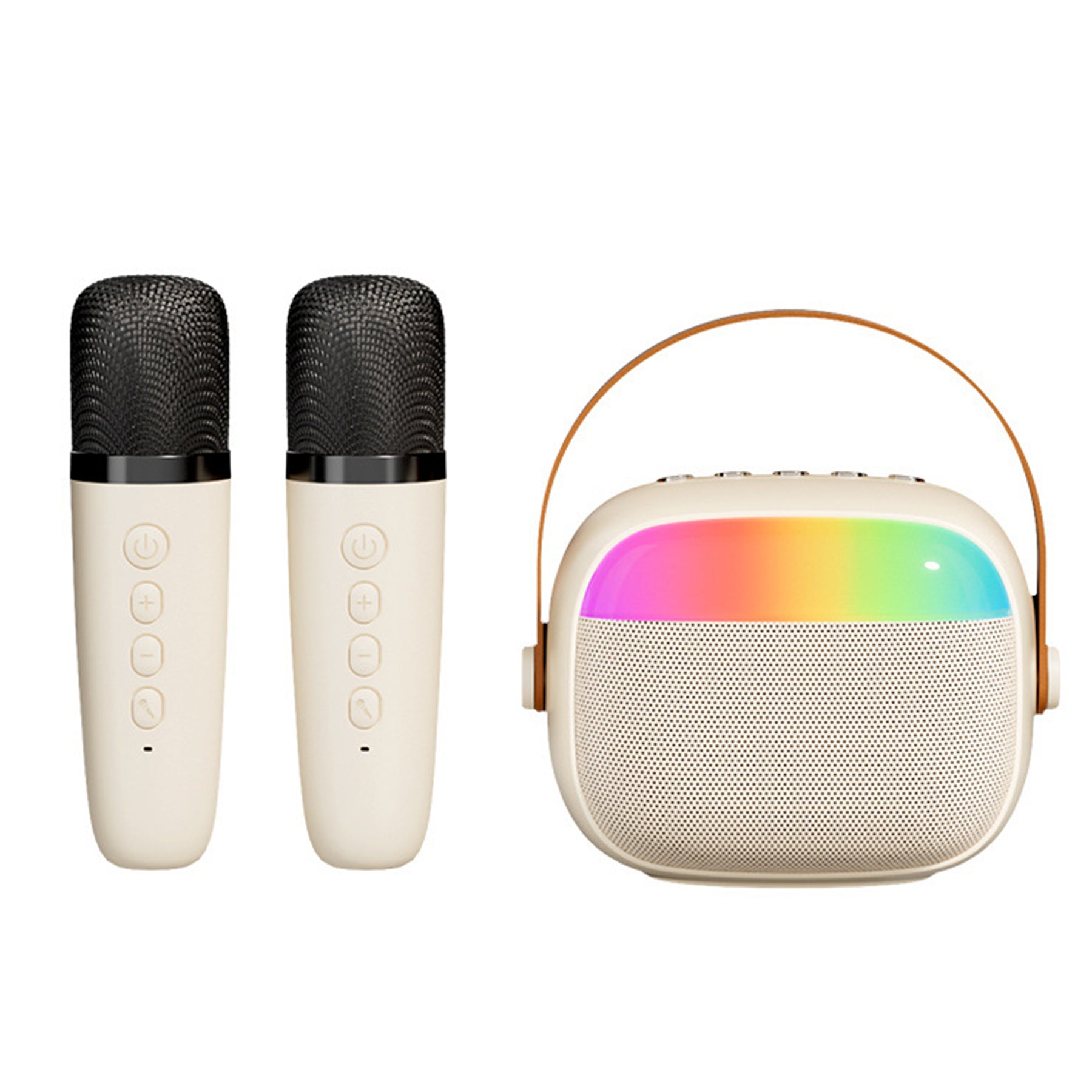 Mini Portable Karaoke Bluetooth Speaker With Microphones