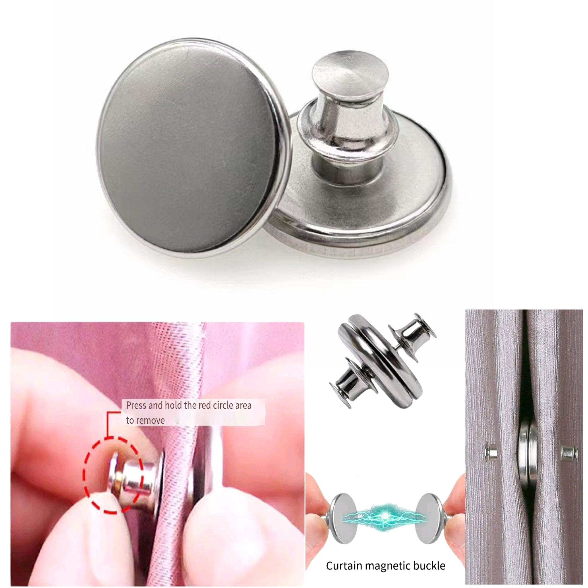 Magnetic Curtain Buttons