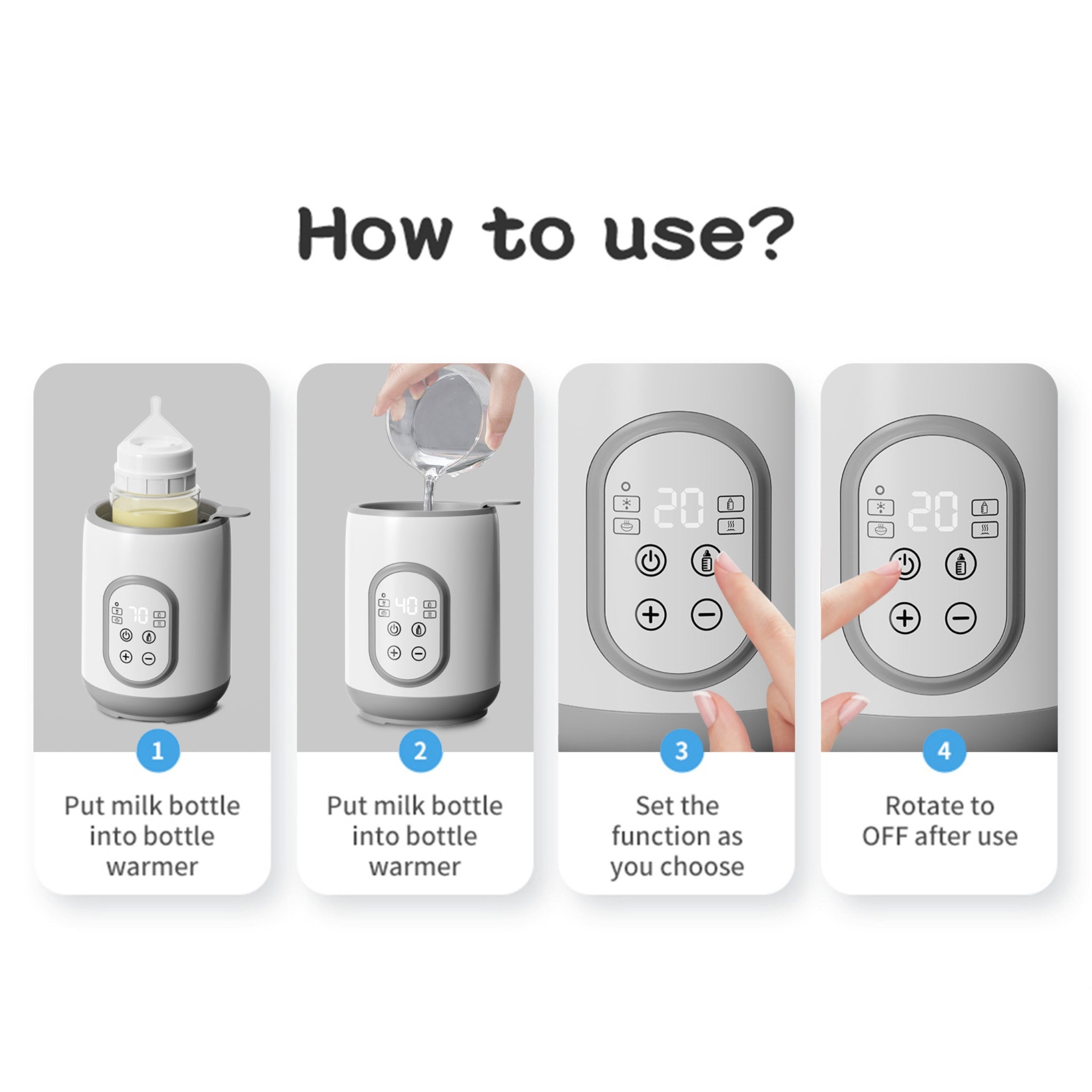 8-in-1 Fast Baby Milk Warmer