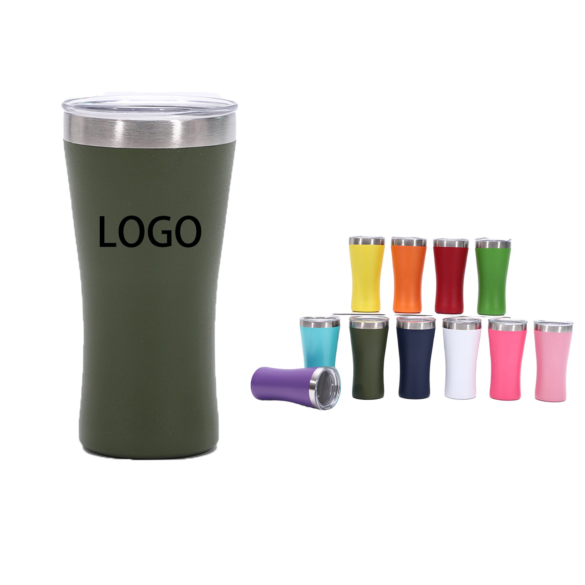 Waist-Shaped Stainless Steel Insulated Water Bottle