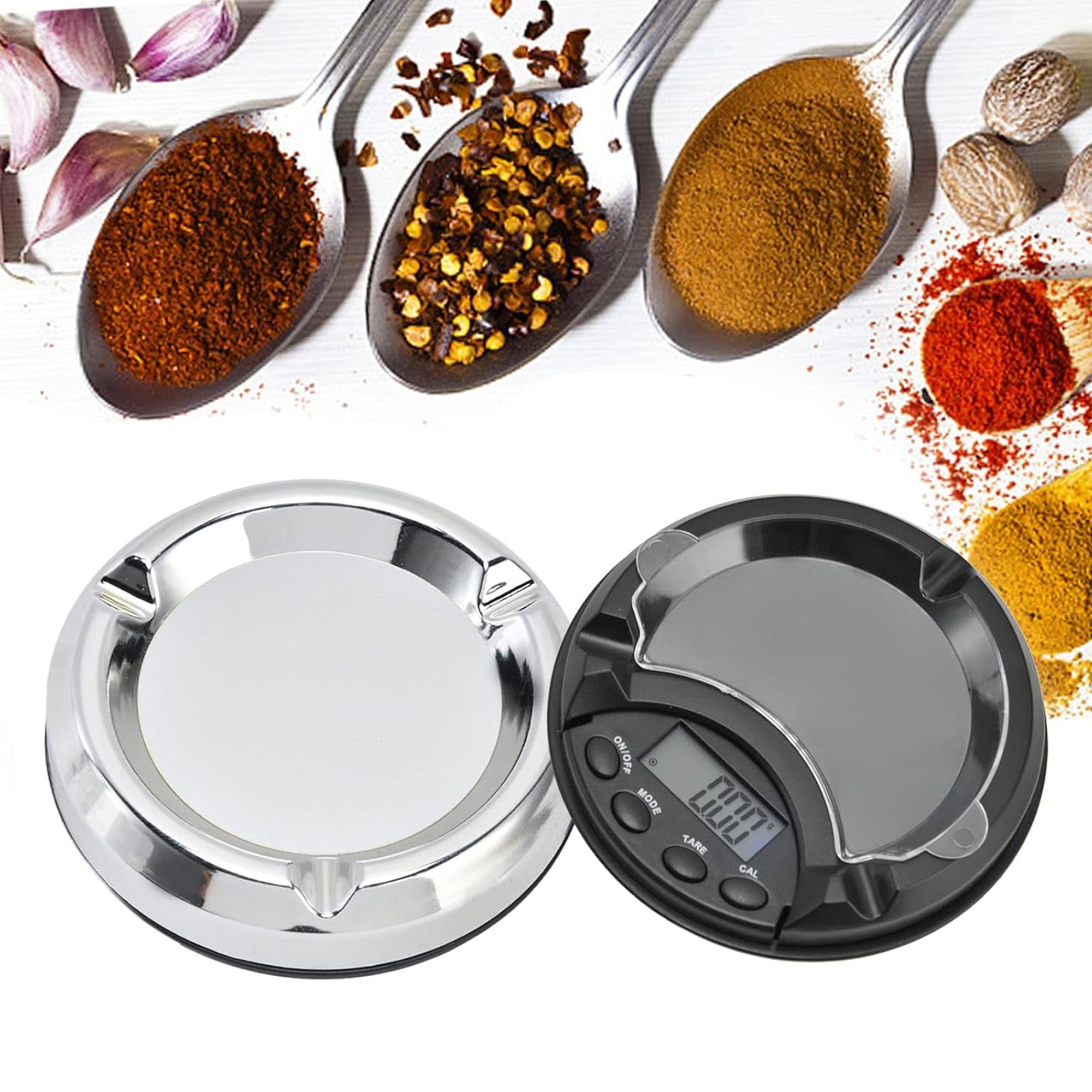 Mini Ashtray Pocket Portable Jewelry Scale