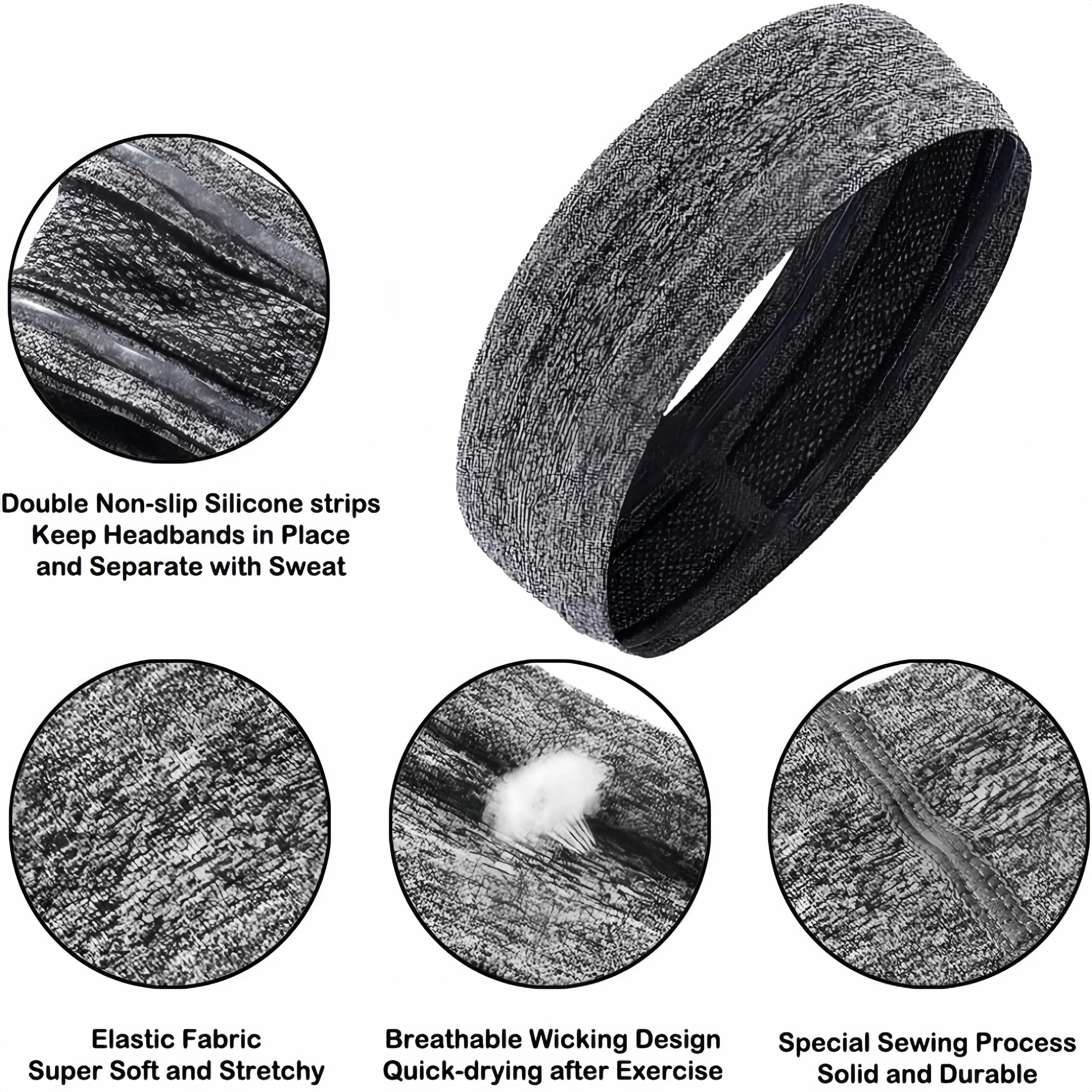 Anti Slip Elastic Sweatband