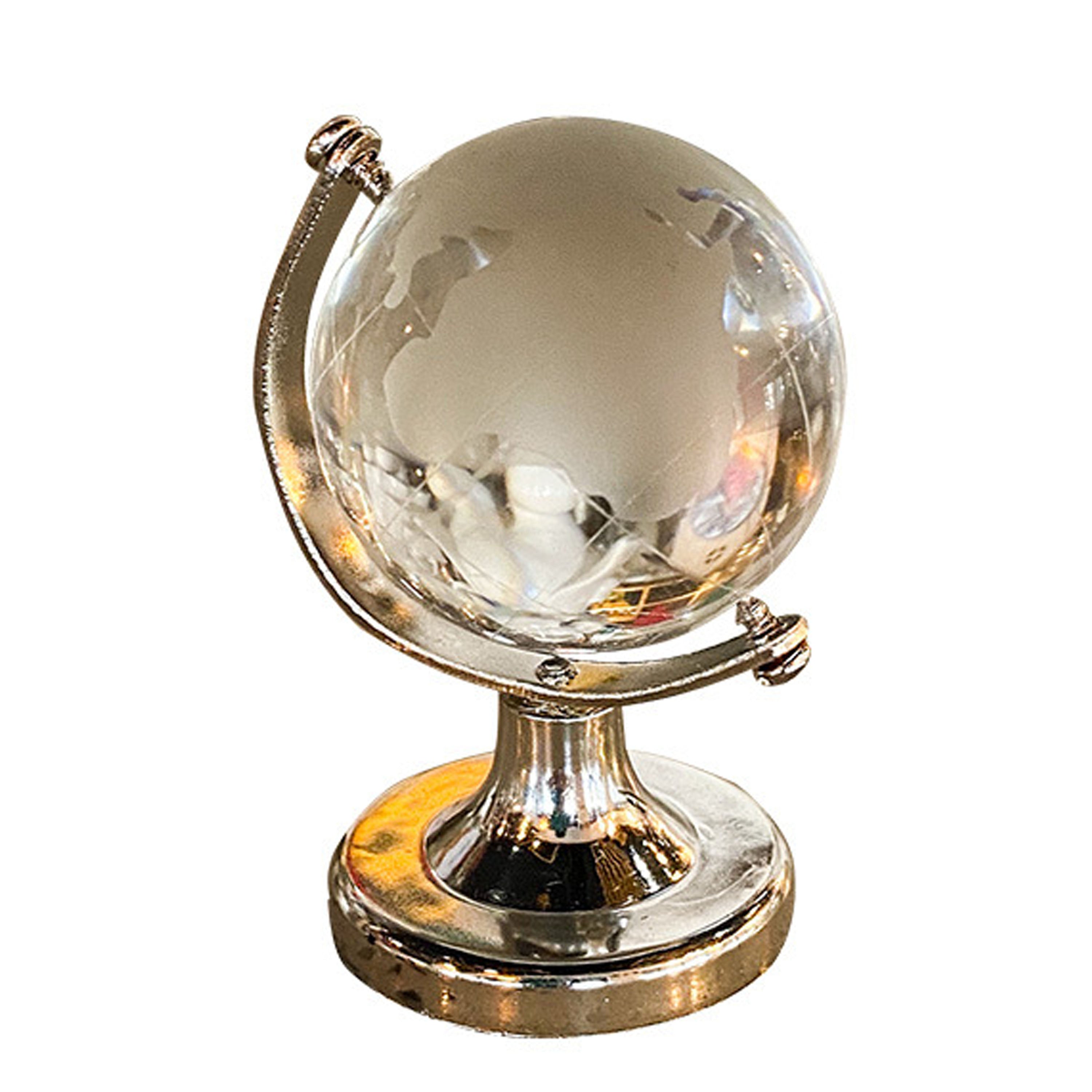 Transparent Luminous Plate Mini Decorative Globe Ornament