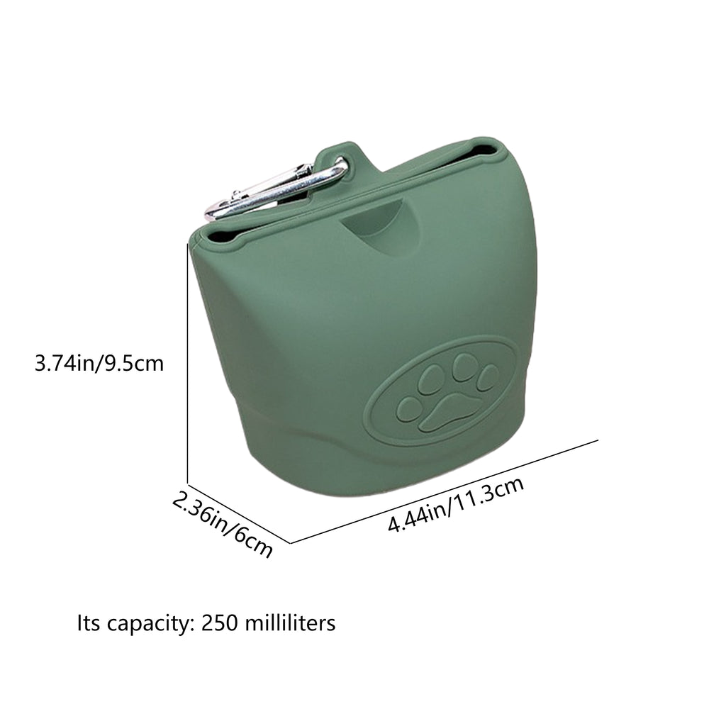 Silicone Dog Treat Pouch with Magnetic Closure for Leash